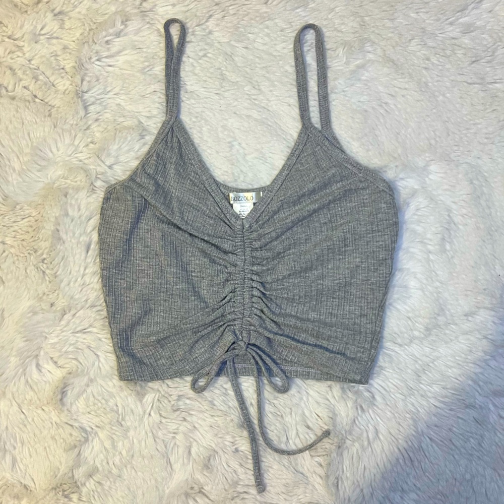 GRAY CROP TOP size S